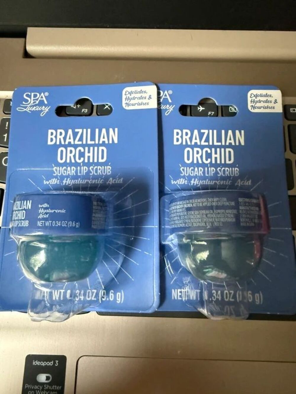 Lot x2 Brazilian Orchid Lip Butter Scrub Set Hyaluronic Acid